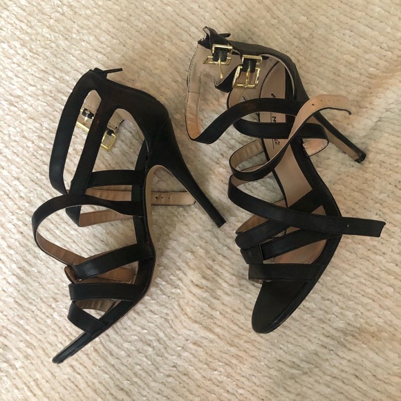 Go Jane Anne Michelle Black Stappy Heels - Picture 4 of 5